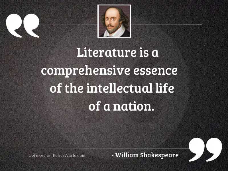 what is literature by shakespeare