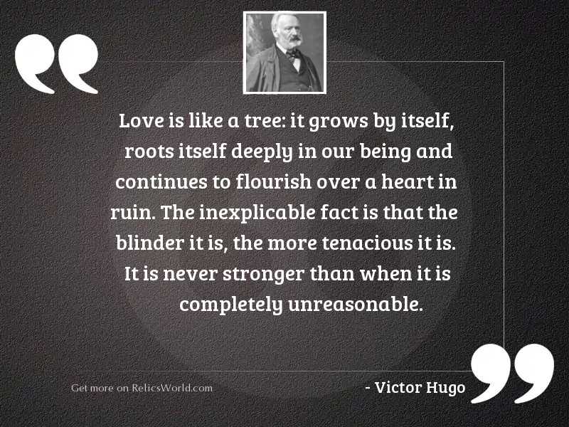 Love is like a tree: 