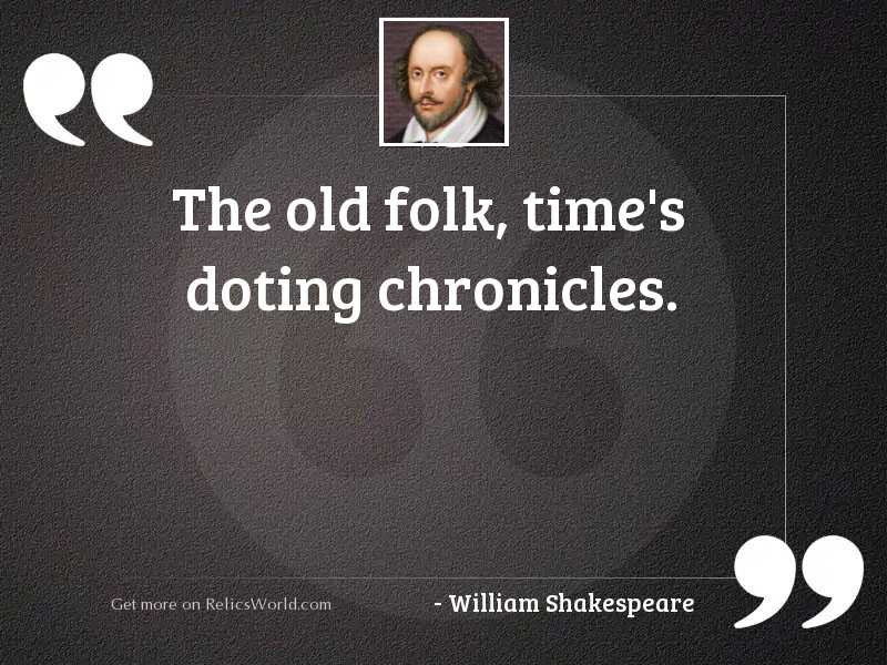 The old folk, time's