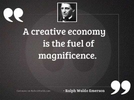 A creative economy is the