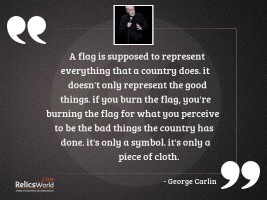 A flag is supposed to