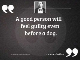 A good person will feel