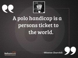 A polo handicap is a