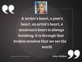 A writer's heart, a