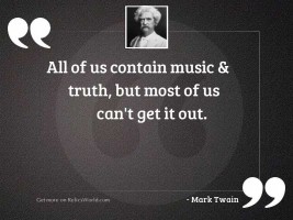All of us contain Music &