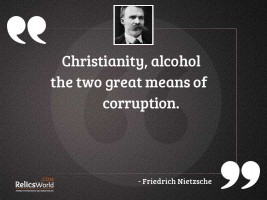 Christianity alcohol the two great