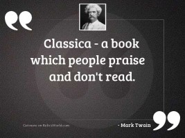 Classica - a book which 