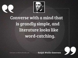 Converse with a mind that