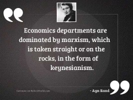 Economics departments are dominated by