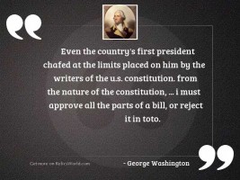 Even the countrys first president