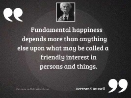 Fundamental happiness depends more than