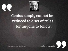 Genius simply cannot be reduced