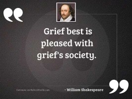 Grief best is pleased with