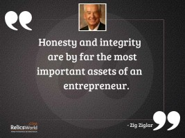 Honesty and integrity are by