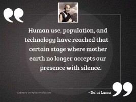 Human use, population, and technology