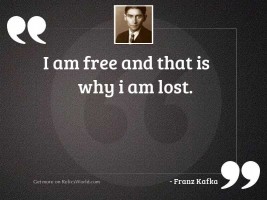 I am free and that 