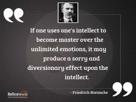 If one uses ones intellect