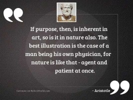 If purpose, then, is inherent