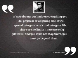 If you always put limit