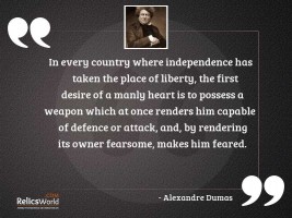 In every country where independence