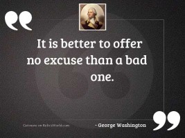 It is better to offer 