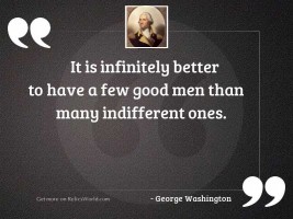 It is infinitely better to