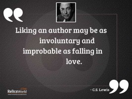 Liking an author may be