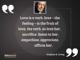 Love is a verb Love