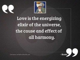 Love is the energizing elixir