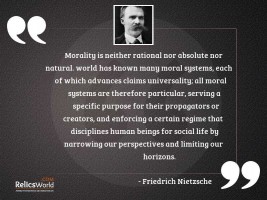 Morality is neither rational nor