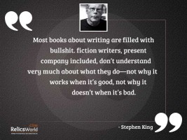Most books about writing are