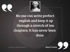 No one can write perfect