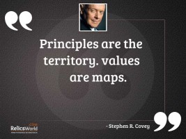 Principles are the territory Values