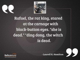 Rafael the Rat King stared
