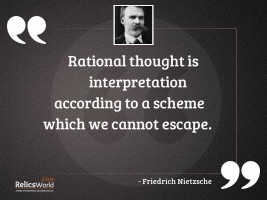 Rational thought is interpretation according