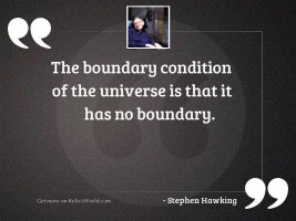 The boundary condition of the