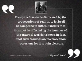 The ego refuses to be