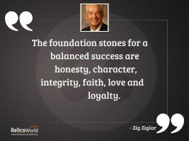 The foundation stones for a