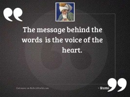 The message behind the words