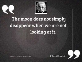 The moon does not simply