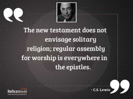 The New Testament does not
