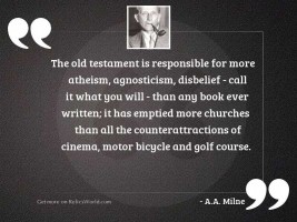 The Old Testament is responsible