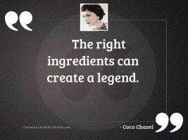 The right ingredients can create