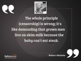 The whole principle censorship is