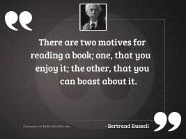 There are two motives for 