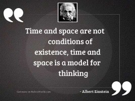 Time and space are not