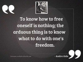 To know how to free