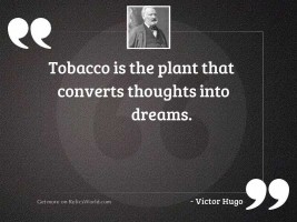 Tobacco is the plant that