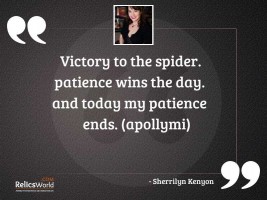 Victory to the spider Patience