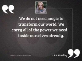 We do not need magic 